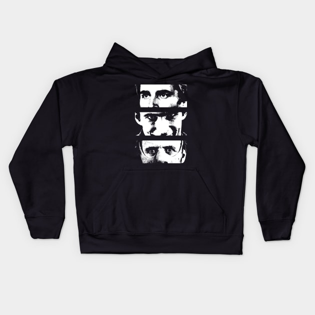 Psycho Eyes Kids Hoodie by Zen Cosmos Official